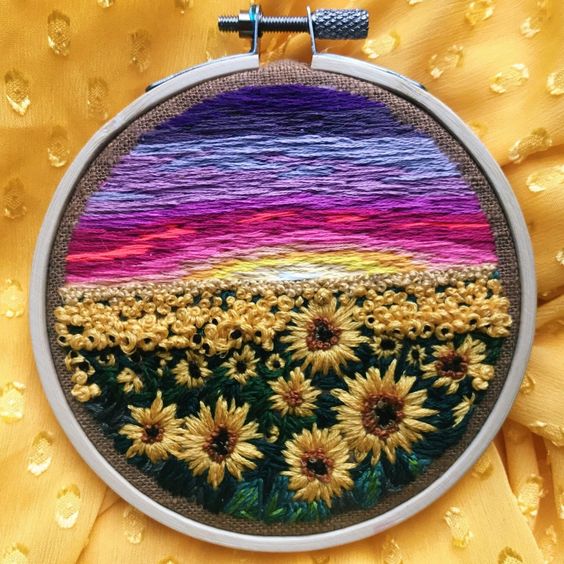 Các cách thêu phối màu cho bầu trời của riêng bạn