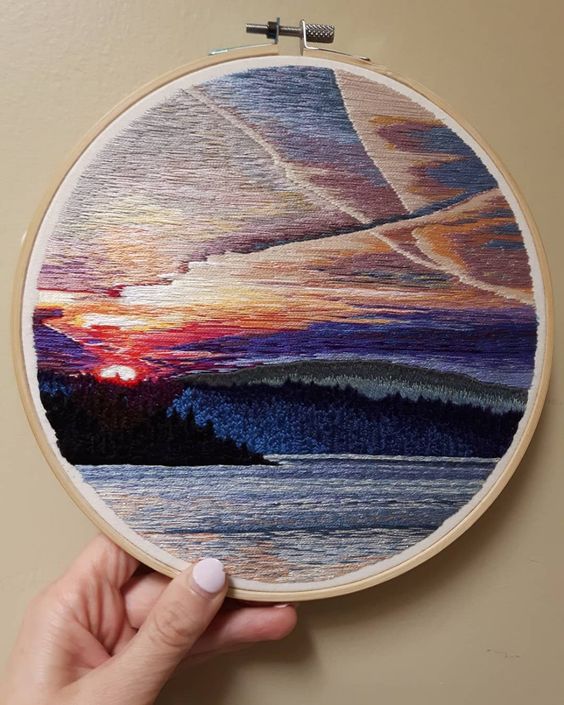 Các cách thêu phối màu cho bầu trời của riêng bạn