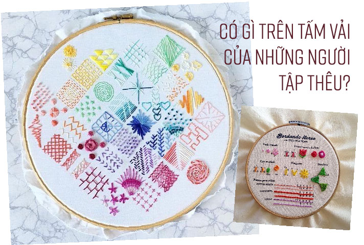 Có gì trên tấm vải thô mộc của những người mới tập thêu?