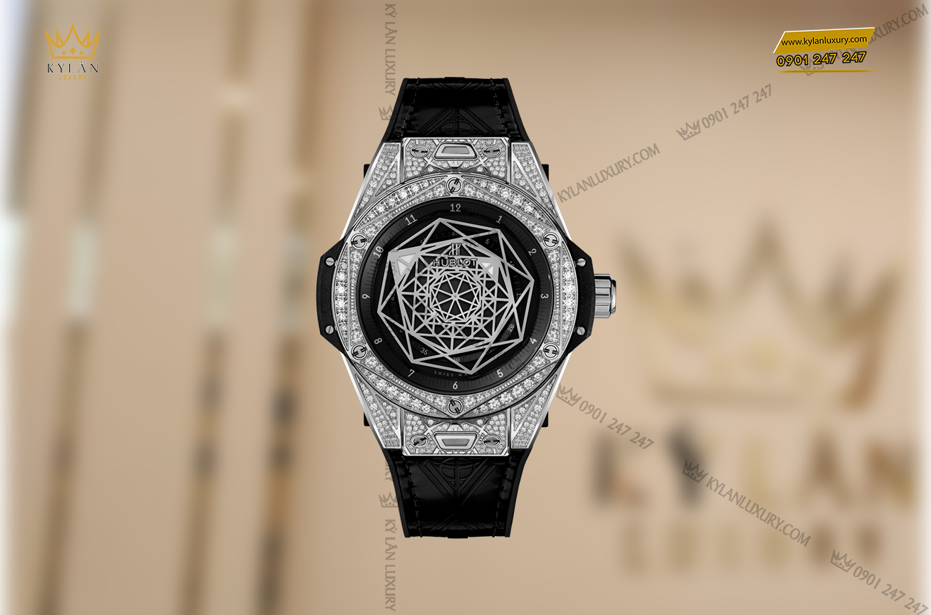 Phiên bản Hublot BigBang SangBleu Pave Diamond chỉ sản xuất 200 chiếc