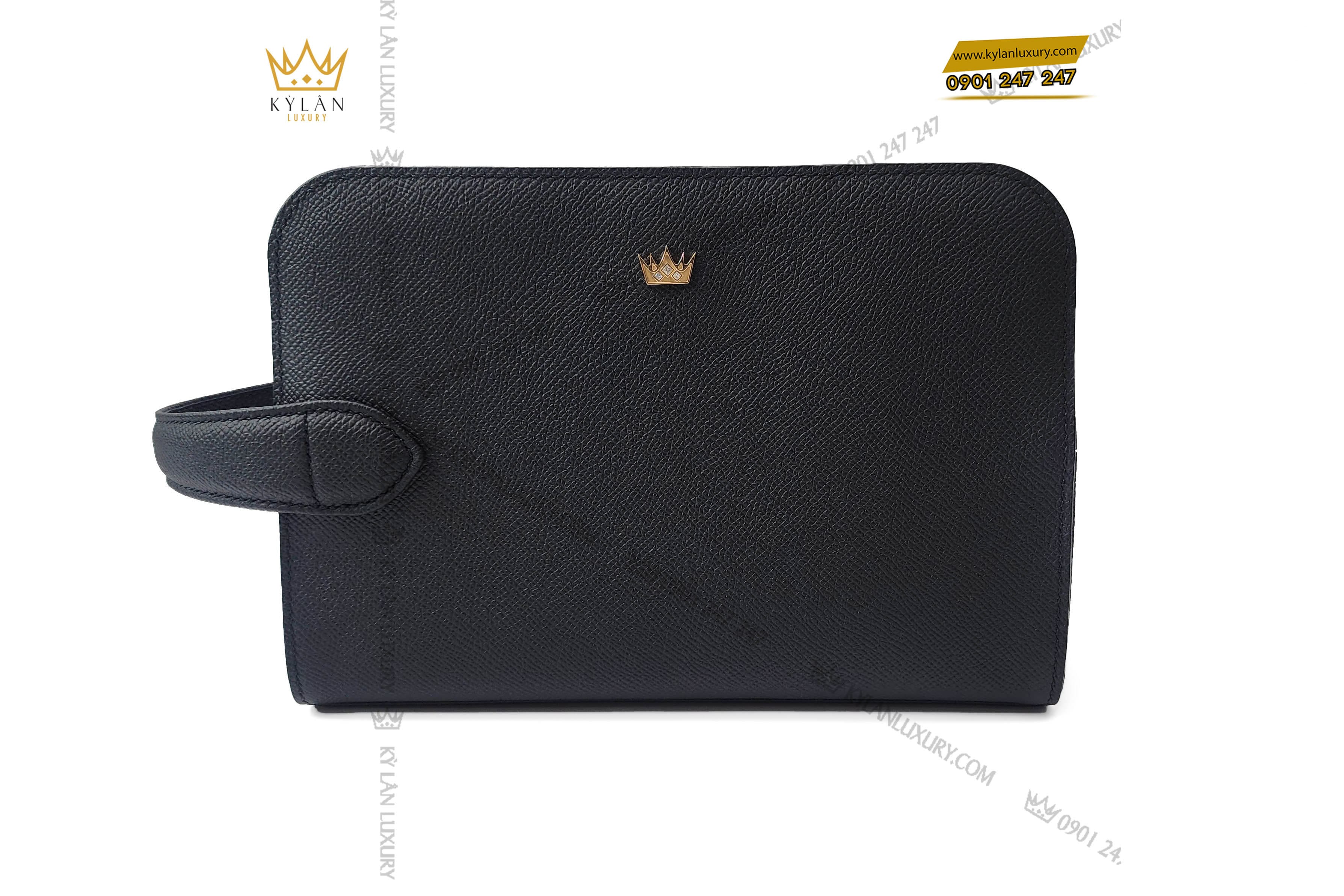 Túi KyLan Golf Signature da epsom black 2 Kỳ Lân Luxury tui nam da epsom black 3 Túi KyLan Golf Signature da epsom black