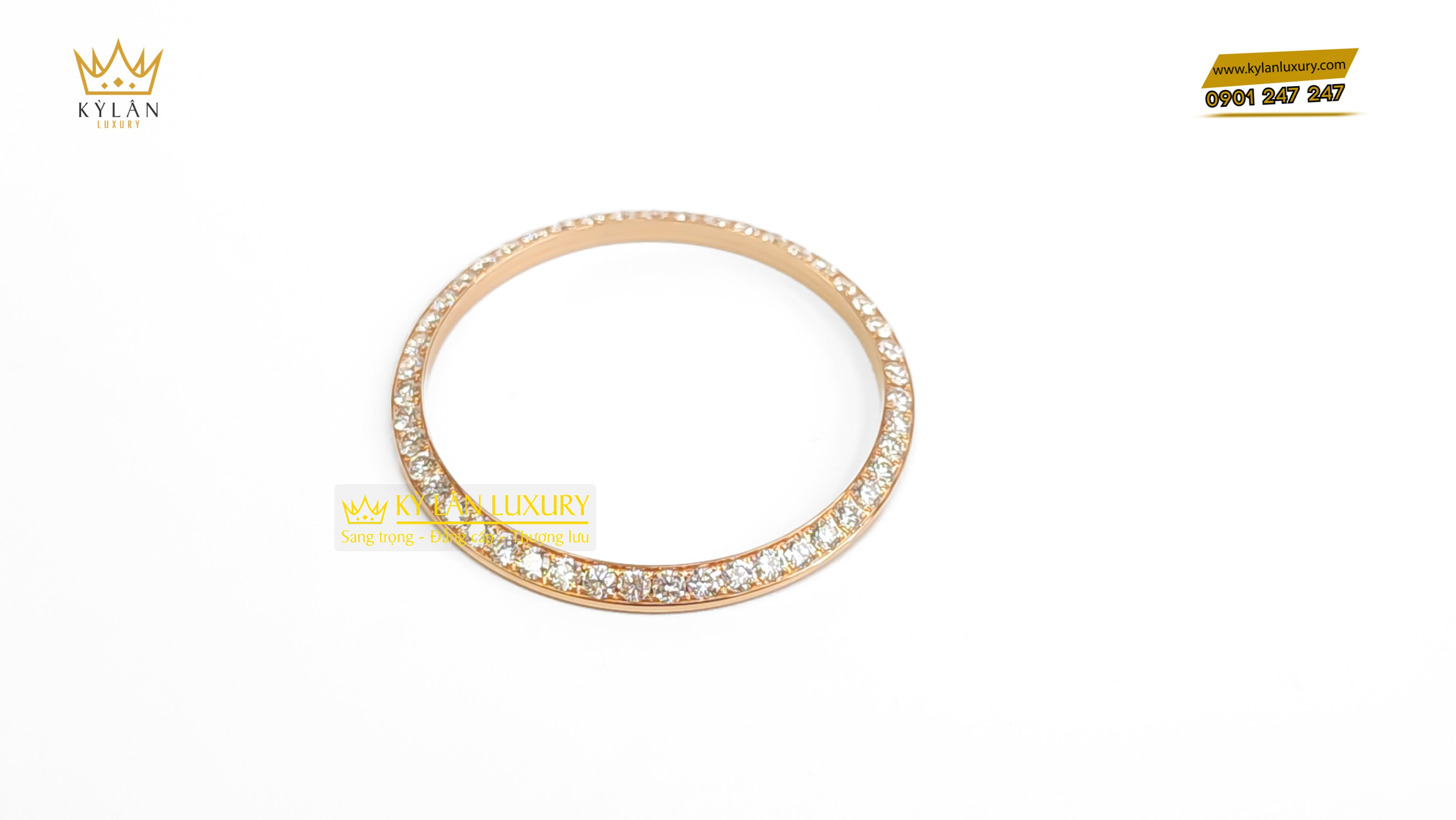 Bezel Rolex Diamond Rose Gold 41mm 7 Kỳ Lân Luxury bezel rolex diamond rose gold 11 Bezel Rolex Diamond Rose Gold 41mm