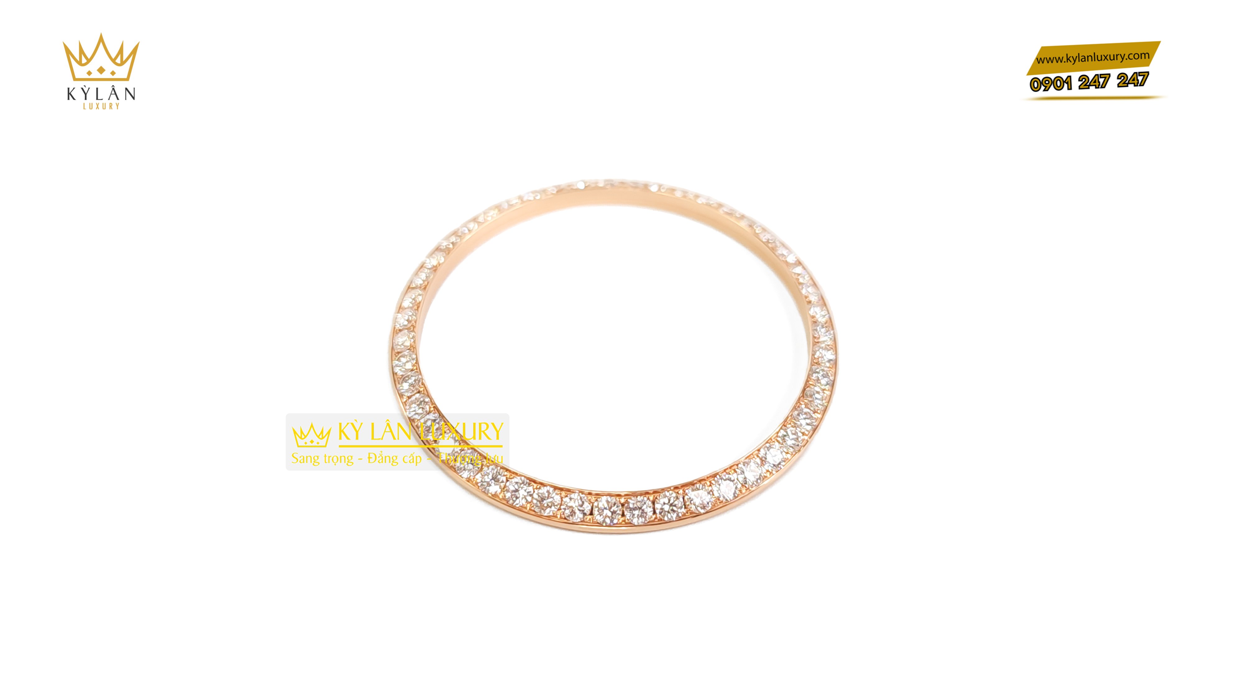Bezel Rolex Diamond Rose Gold 41mm 8 Kỳ Lân Luxury bezel rolex diamond rose gold 14 Bezel Rolex Diamond Rose Gold 41mm
