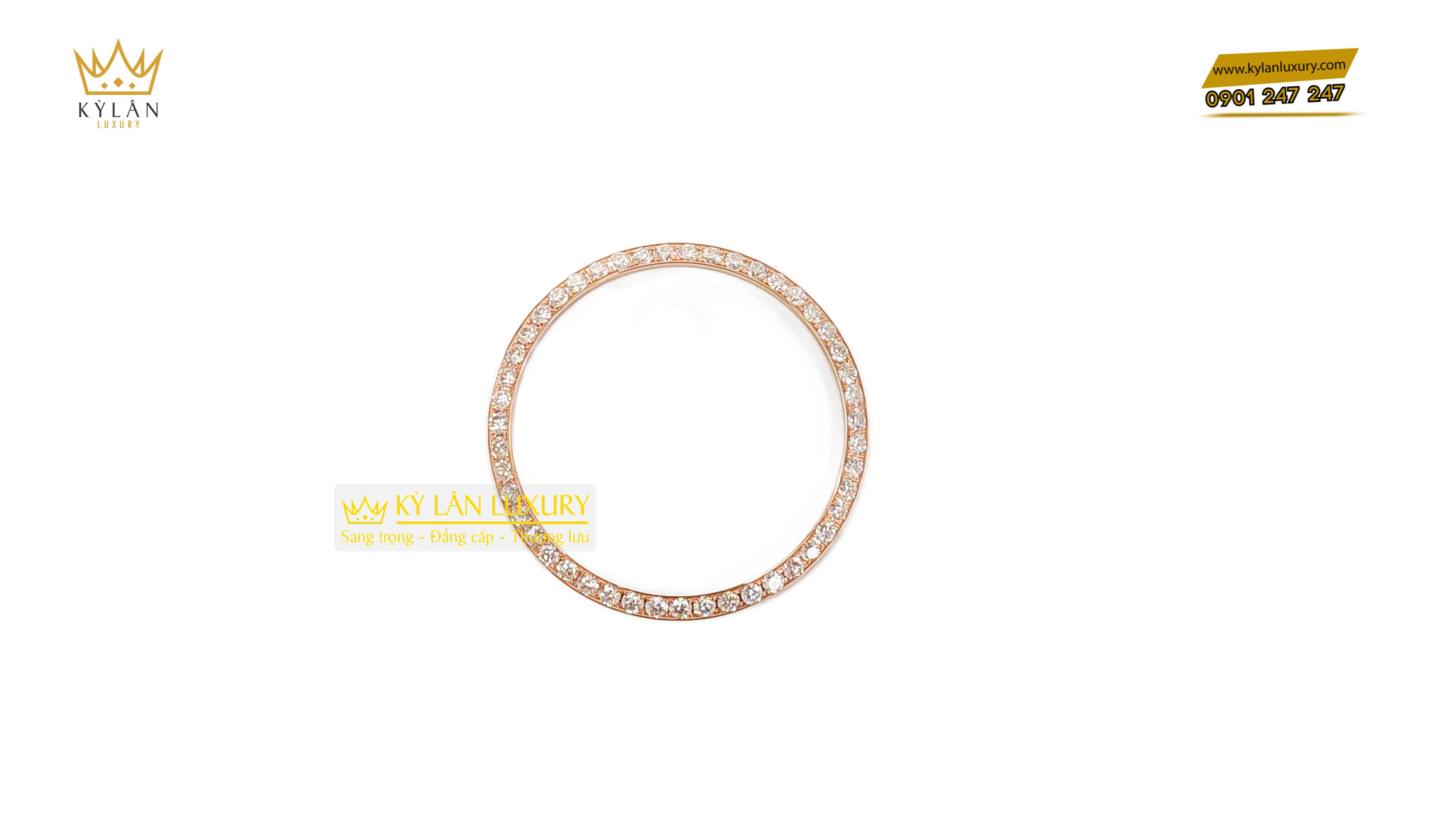 Bezel Rolex Diamond Rose Gold 41mm 3 Kỳ Lân Luxury bezel rolex diamond rose gold 3 Bezel Rolex Diamond Rose Gold 41mm