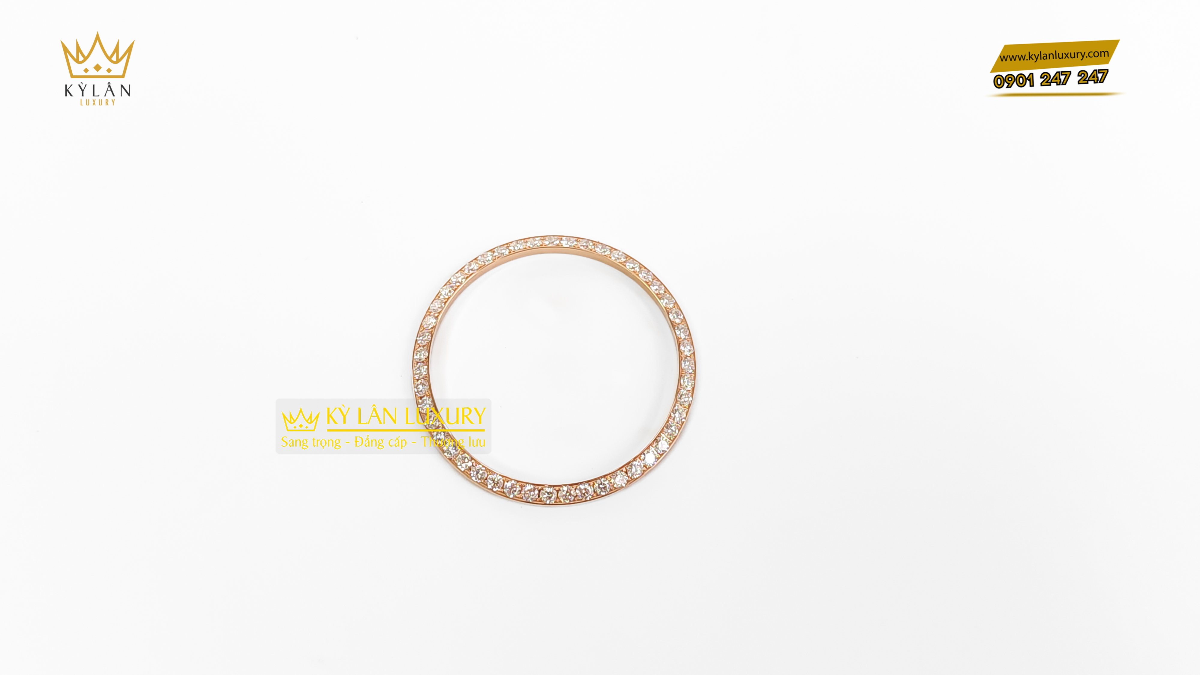 Bezel Rolex Diamond Rose Gold 41mm 2 Kỳ Lân Luxury bezel rolex diamond rose gold 4 Bezel Rolex Diamond Rose Gold 41mm