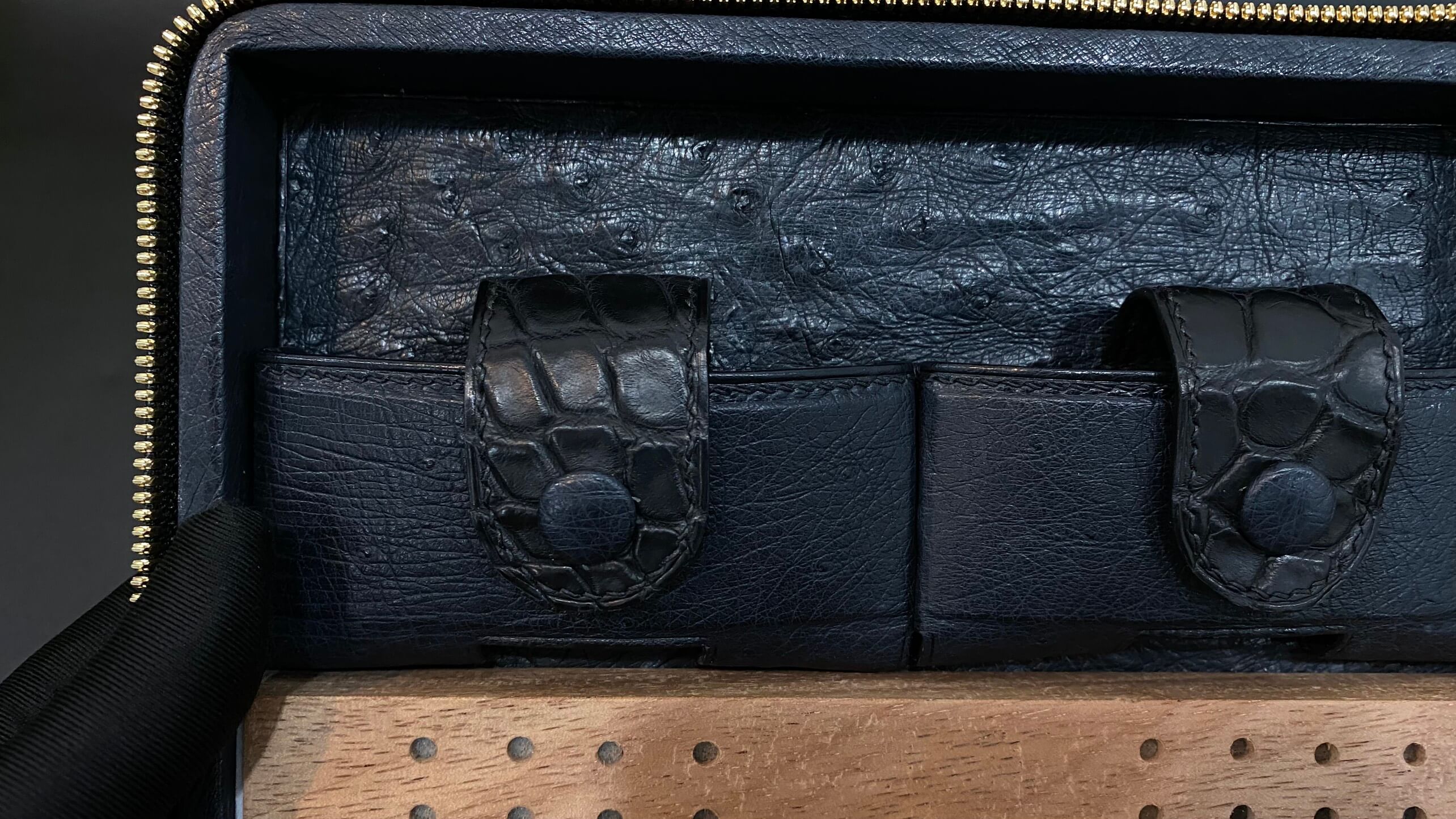 Hộp đựng xì gà da đà điểu 10 Kỳ Lân Luxury hop dung xi ga da da dieu 22 Hộp đựng xì gà da đà điểu