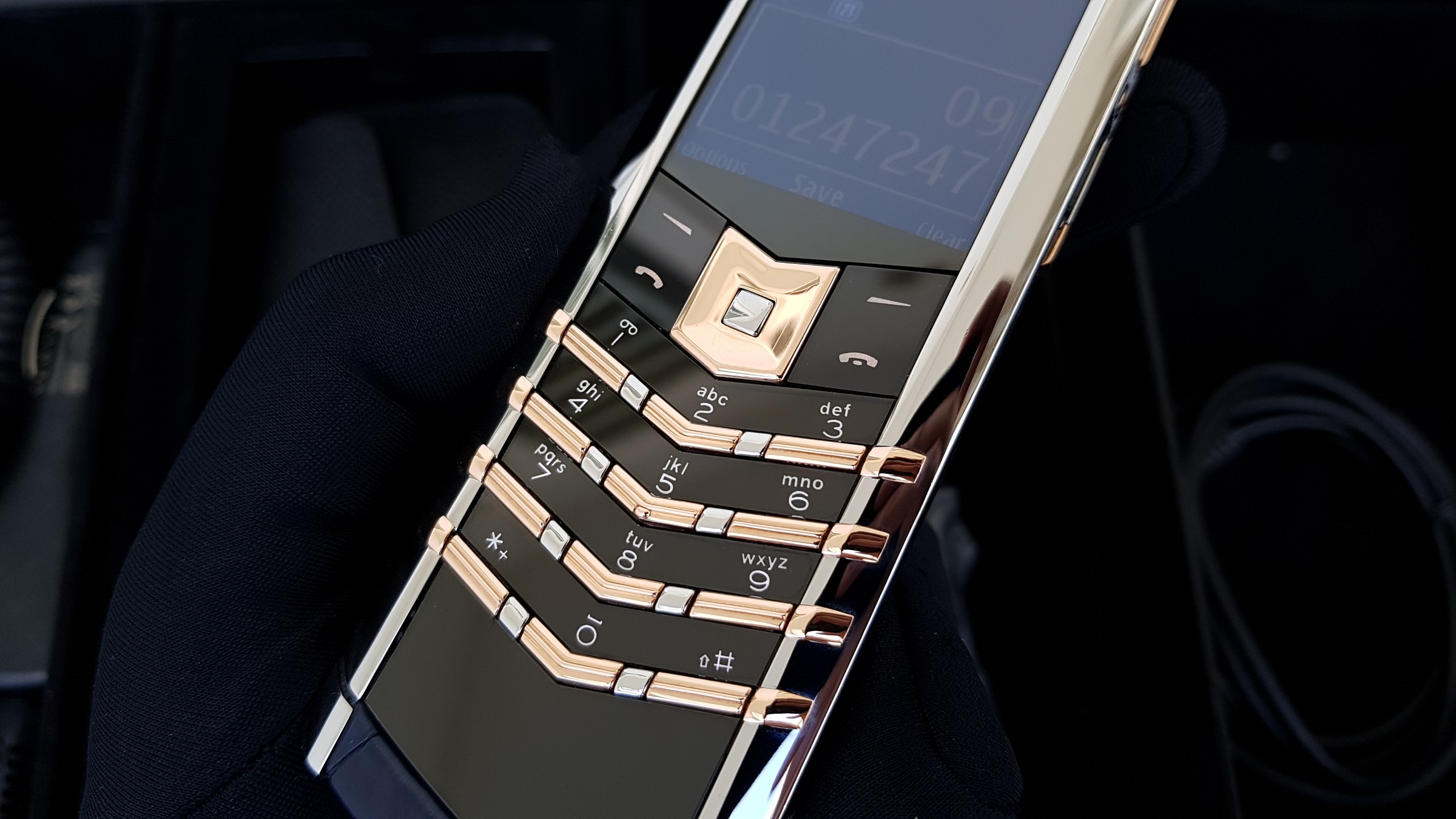 Vertu Signature S Blue Aligator Mix Gold 16 Kỳ Lân Luxury vertu signature s blu aligator mix gold 26 Vertu Signature S Blue Aligator Mix Gold