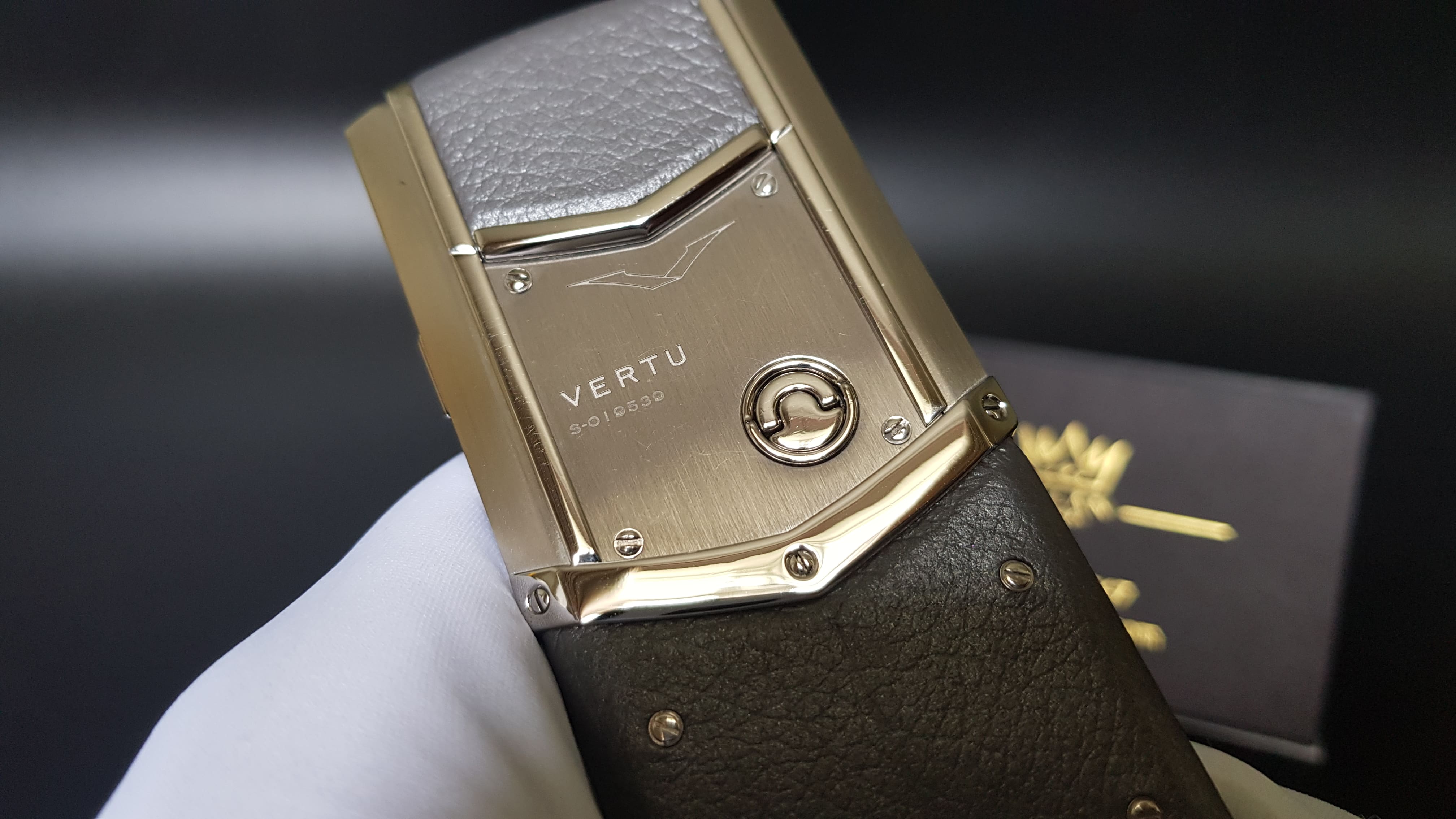Vertu Signature S Steel da màu lông chuột 7 Kỳ Lân Luxury vertu signature s steel da long chuot 22 Vertu Signature S Steel da màu lông chuột