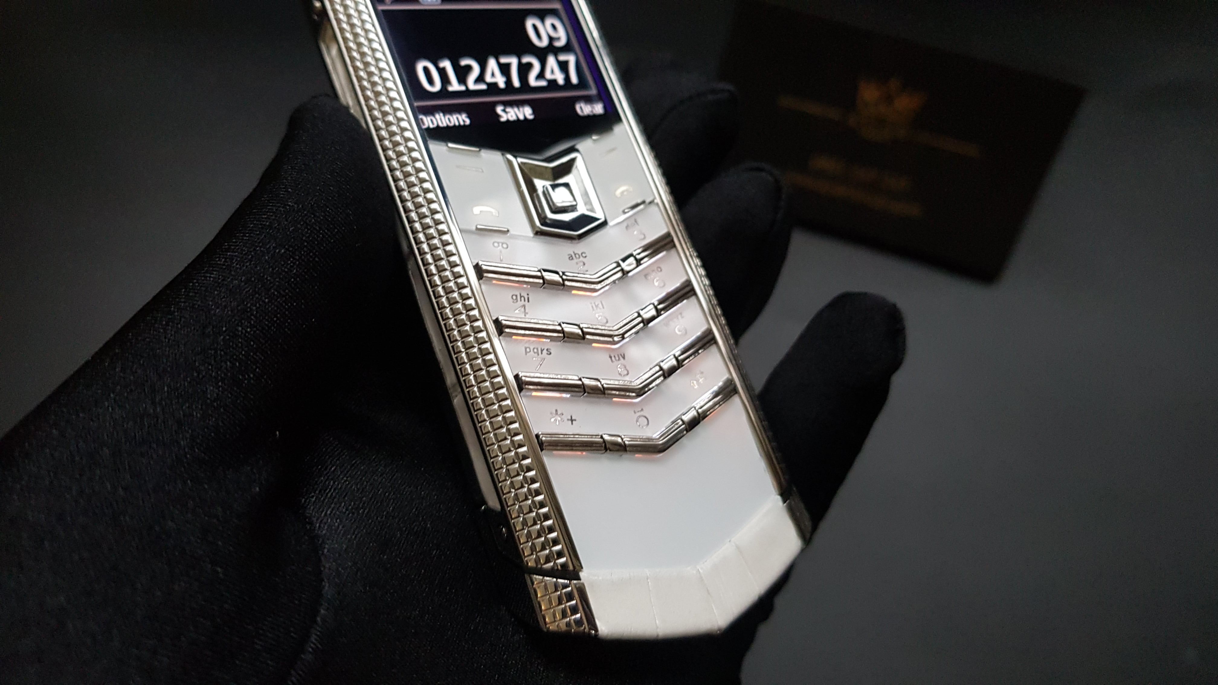 Vertu Signature S White Clous De Paris 22 Kỳ Lân Luxury vertu signature s white cloud de paris 5 Vertu Signature S White Clous De Paris