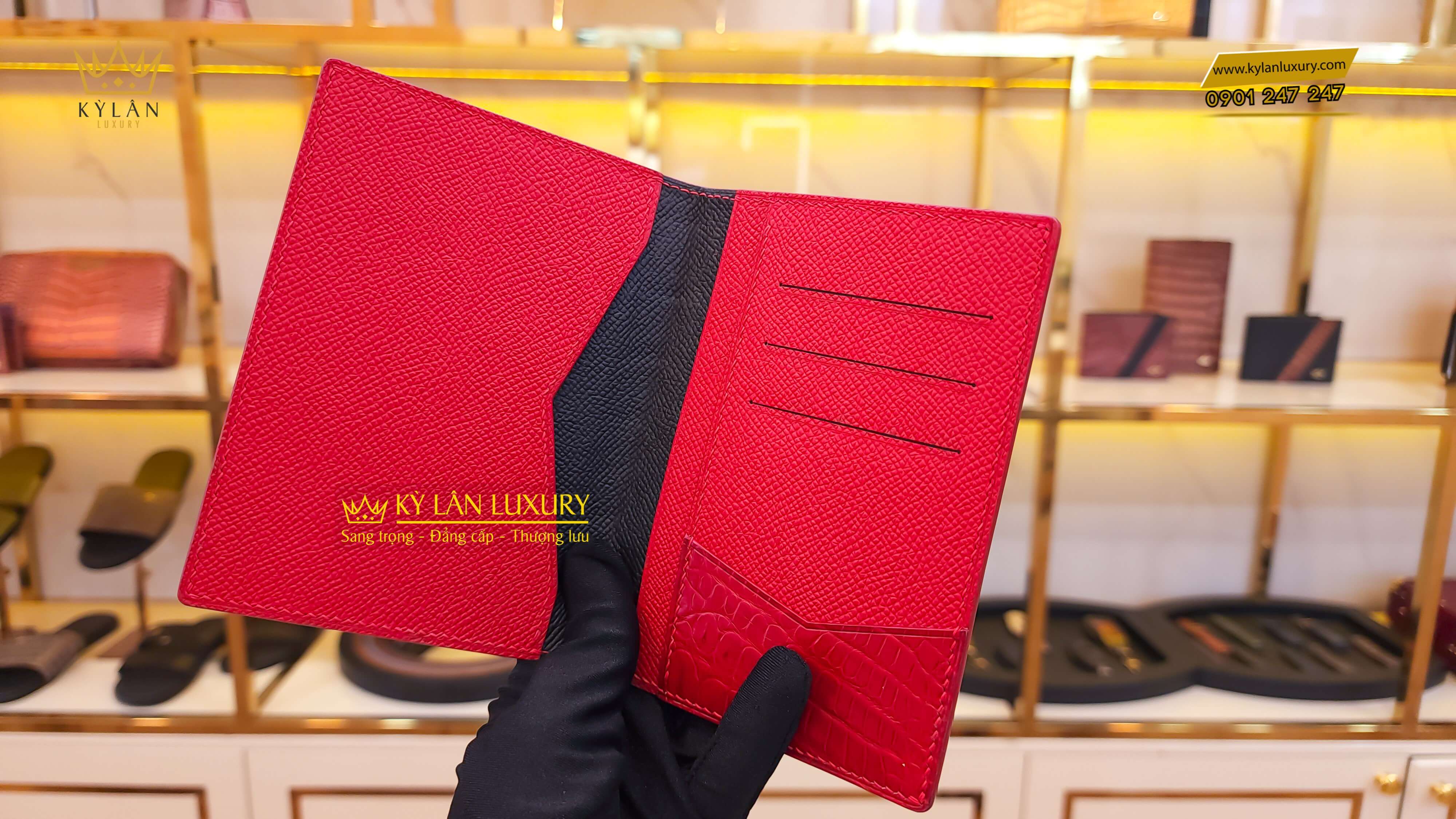 Ví Passport 17 Kỳ Lân Luxury vi passport 15 Ví Passport