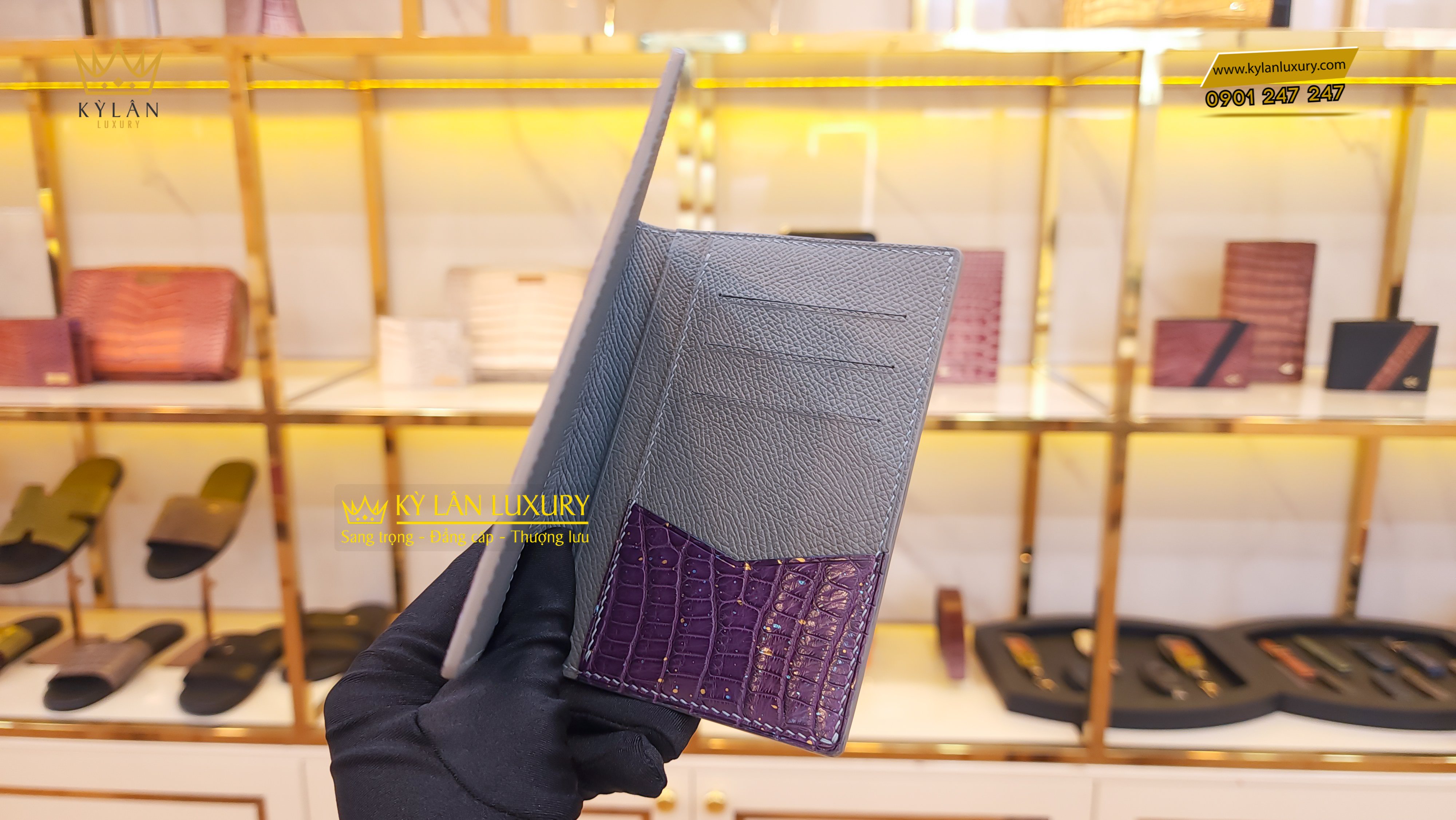 Ví Passport 27 Kỳ Lân Luxury vi passport 29 Ví Passport