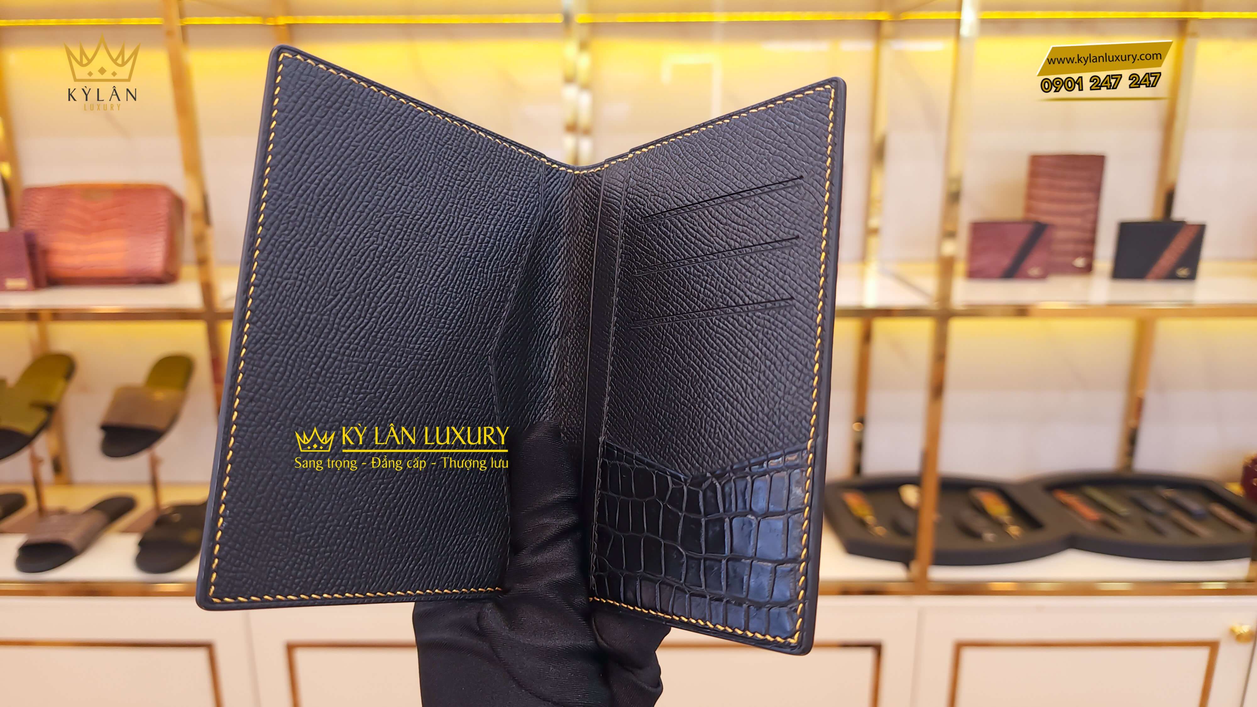 Ví Passport 36 Kỳ Lân Luxury vi passport 45 Ví Passport