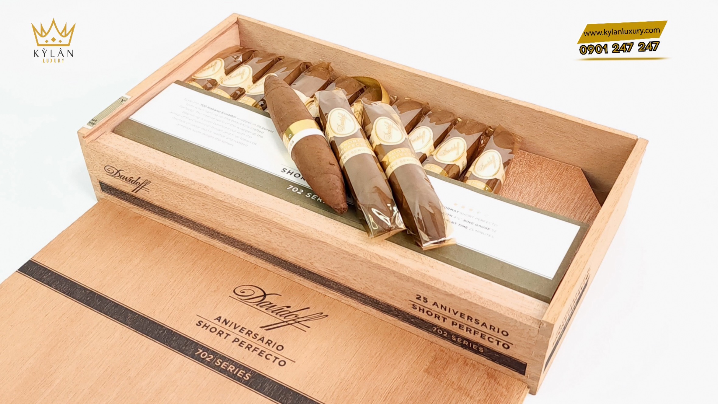 Cigar Davidoff Aniversario Short Perfecto 21 Kỳ Lân Luxury xi ga davidoff aniversario short perfecto 12 Cigar Davidoff Aniversario Short Perfecto