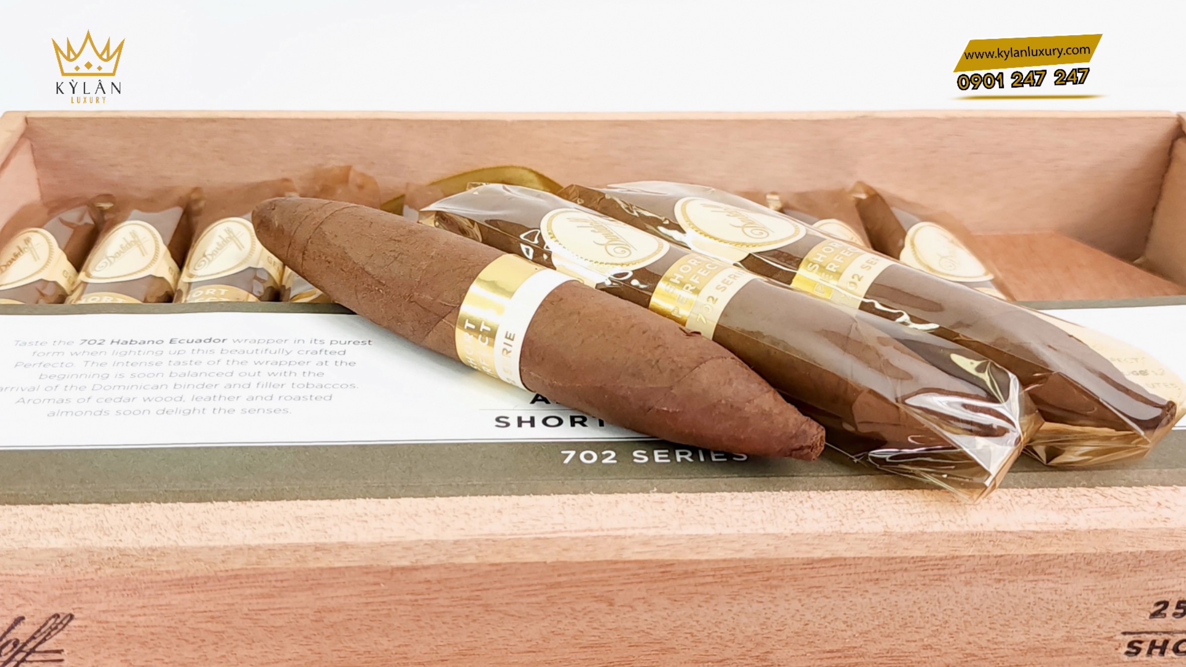 Cigar Davidoff Aniversario Short Perfecto 6 Kỳ Lân Luxury xi ga davidoff aniversario short perfecto 14 Cigar Davidoff Aniversario Short Perfecto