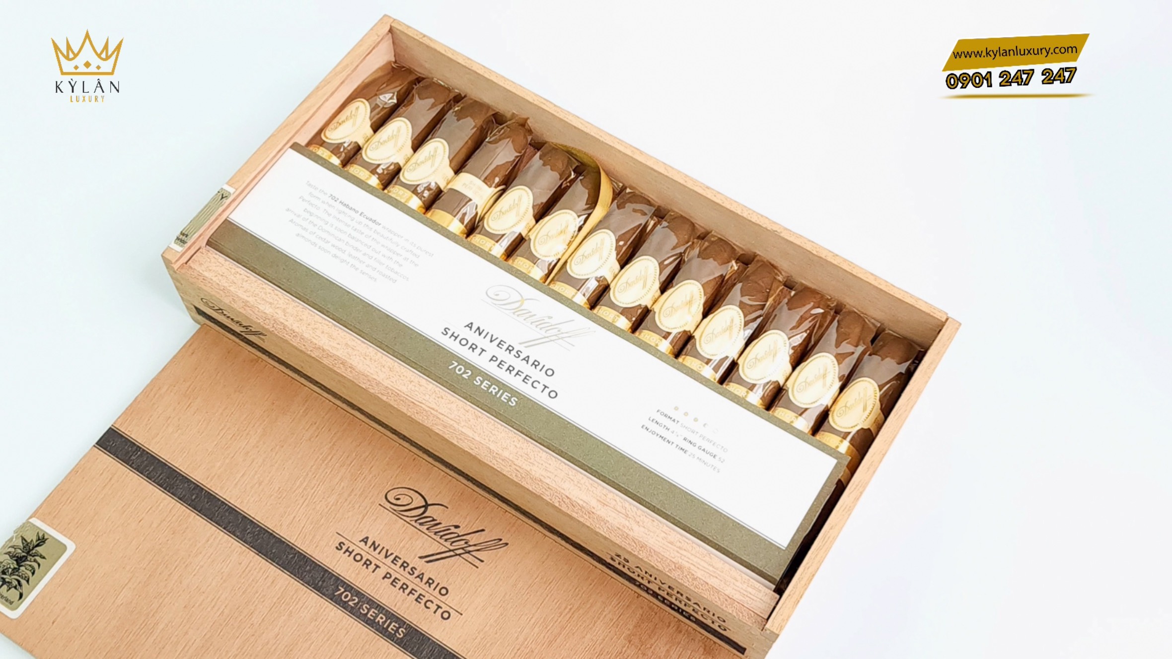 Cigar Davidoff Aniversario Short Perfecto 7 Kỳ Lân Luxury xi ga davidoff aniversario short perfecto 15 Cigar Davidoff Aniversario Short Perfecto
