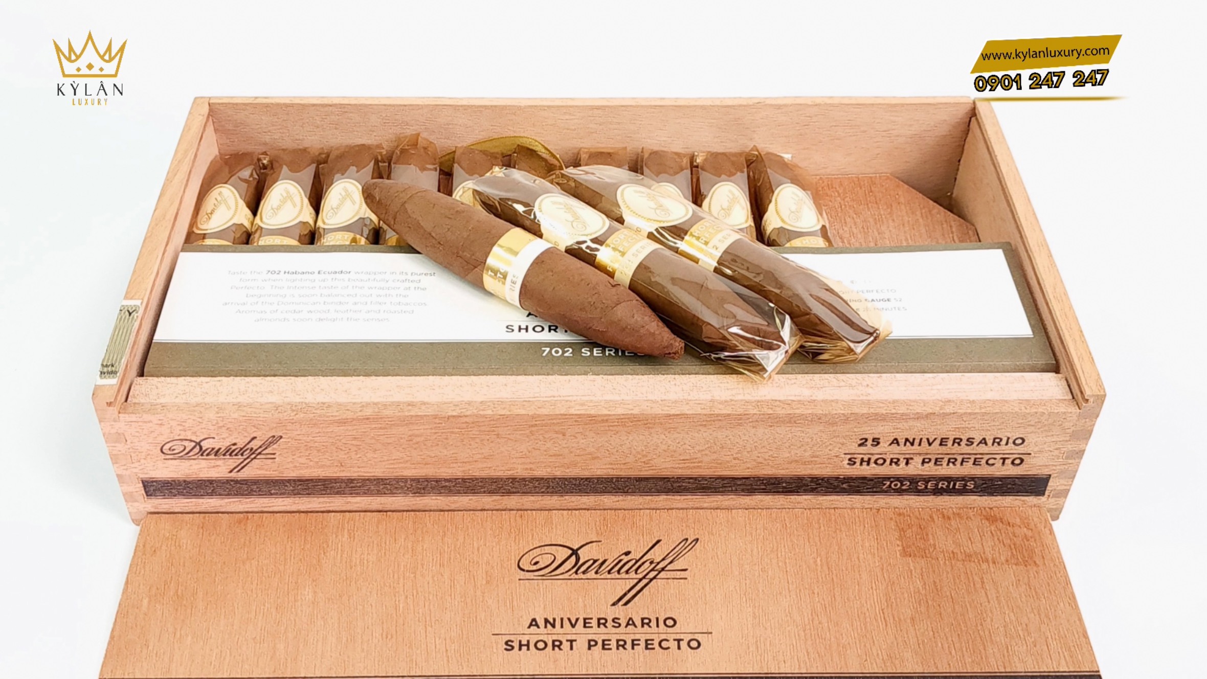 Cigar Davidoff Aniversario Short Perfecto 11 Kỳ Lân Luxury xi ga davidoff aniversario short perfecto 19 Cigar Davidoff Aniversario Short Perfecto
