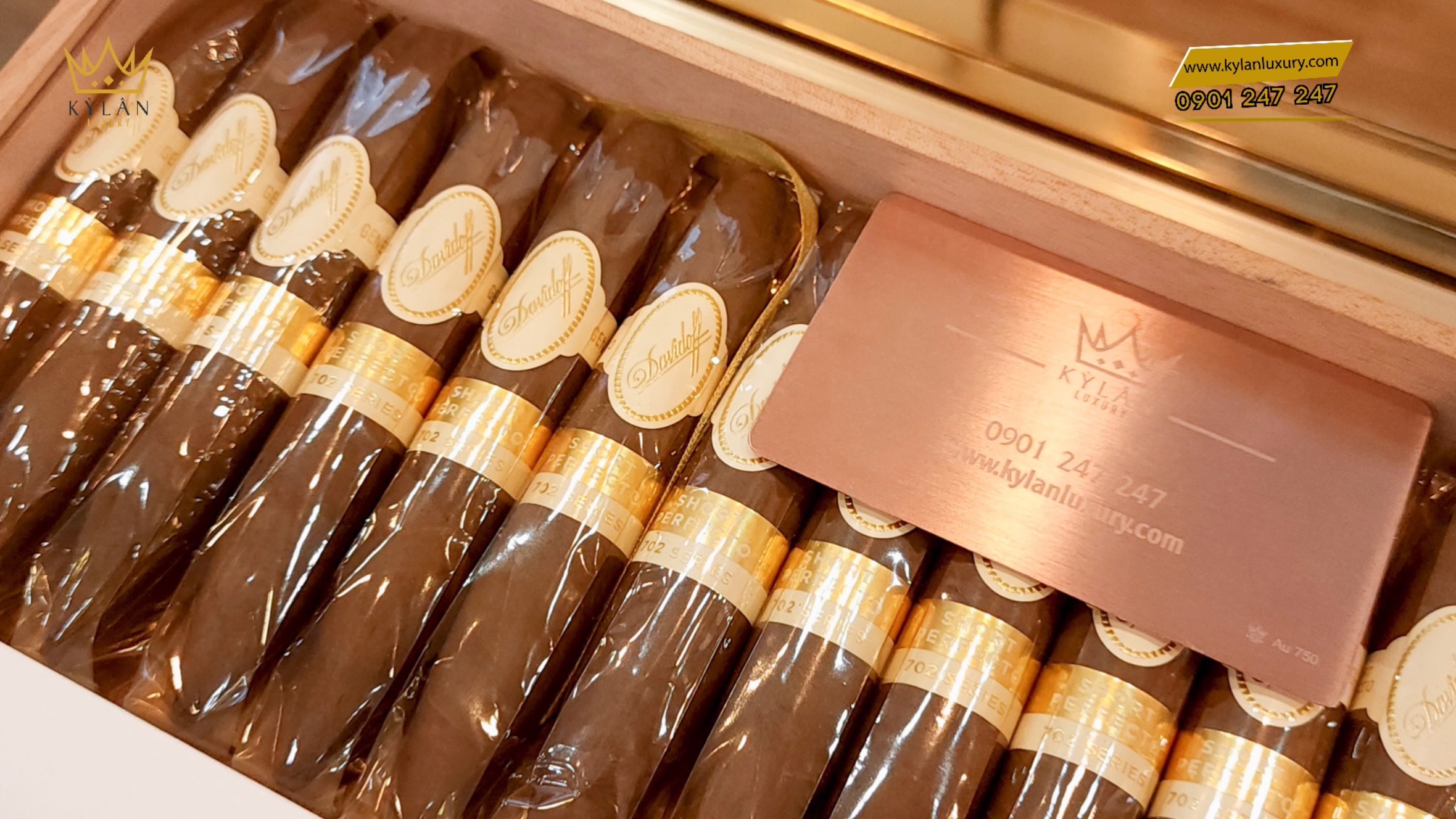 Cigar Davidoff Aniversario Short Perfecto 18 Kỳ Lân Luxury xi ga davidoff aniversario short perfecto 9 Cigar Davidoff Aniversario Short Perfecto