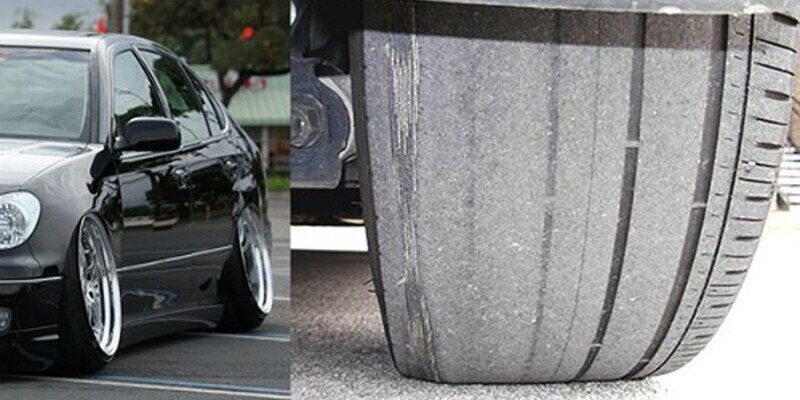 lốp-ô tô-bị-mòn-không-đều