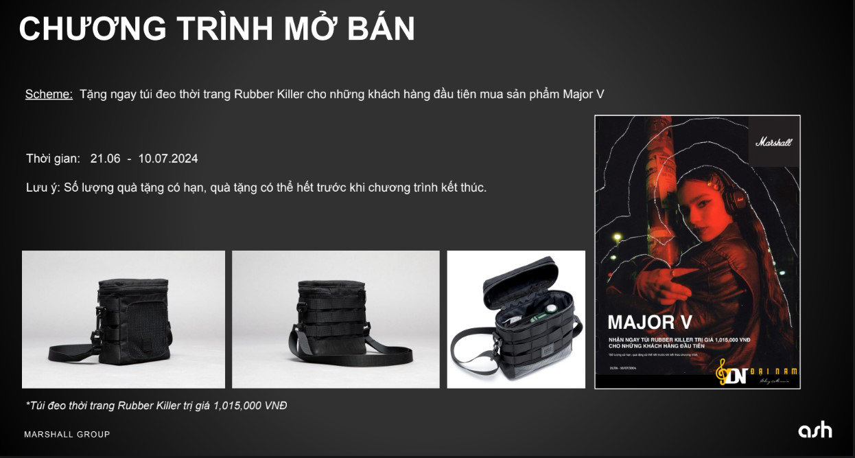 chương trình mở bán sớm tai nghe Marshall Major V