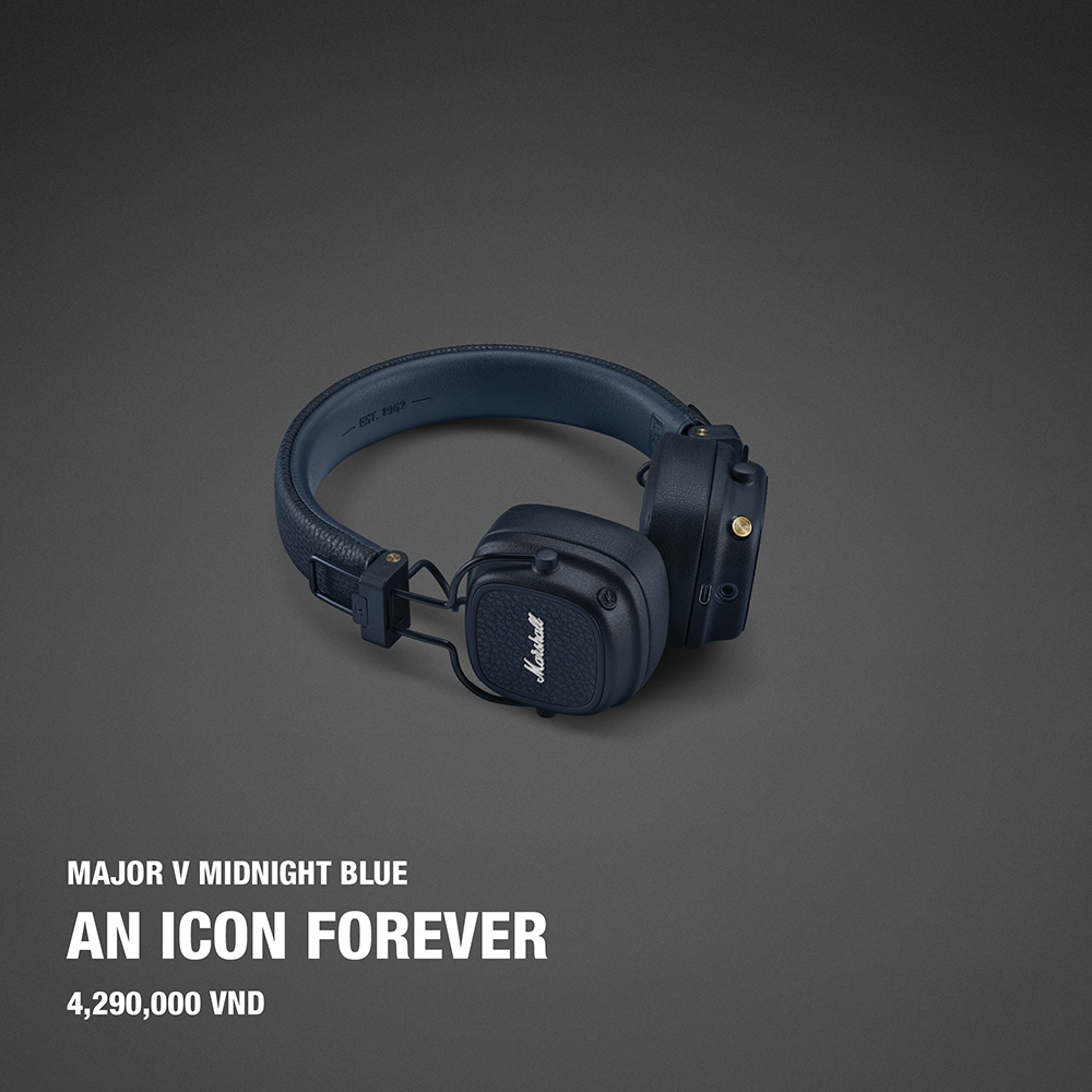 Marshall Công Bố Giá Bán và Ngày Ra Mắt Bộ Ba Major V, Emberton III, Acton III phiên bản màu mới Midnight Blue