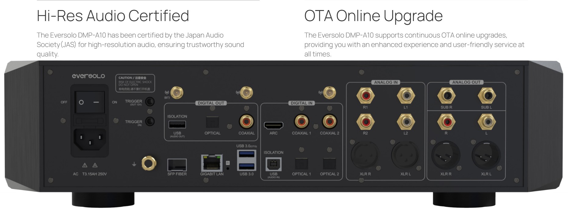 Netwrok Streamer Hi-End Eversolo DMP-A10 - DAC ES9039Pro