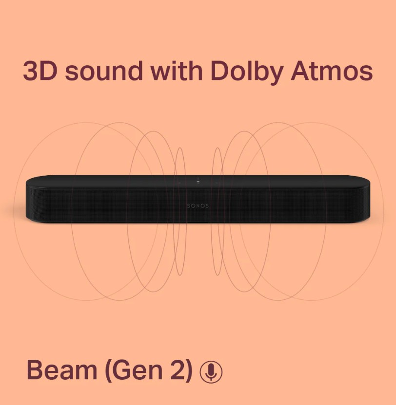 Sonos Immersive Set (Beam Gen 2, Sub Mini, Era 100)