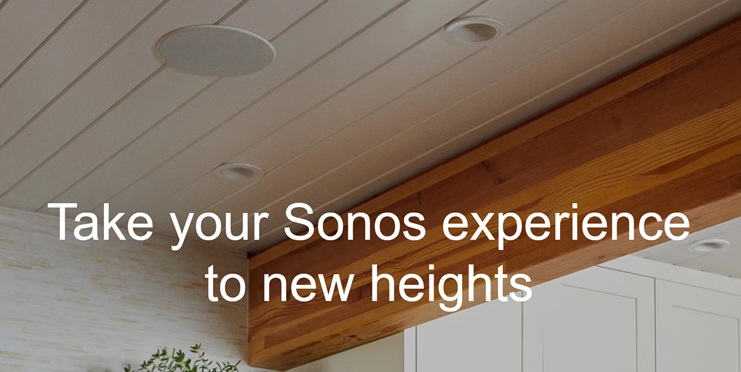 Giải pháp Indoor tối giản cho nhà, spa, quán cà phê: bộ Sonos Amp và loa âm trần Sonos