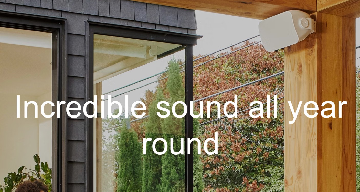 Loa Ngoài Trời Sonos by Sonance: Âm Thanh Hi-Fi Bền Bỉ Cho Hồ Bơi và Sân Vườn Quán Cà Phê