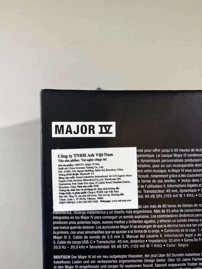 Tai nghe Marshall Major IV không dây