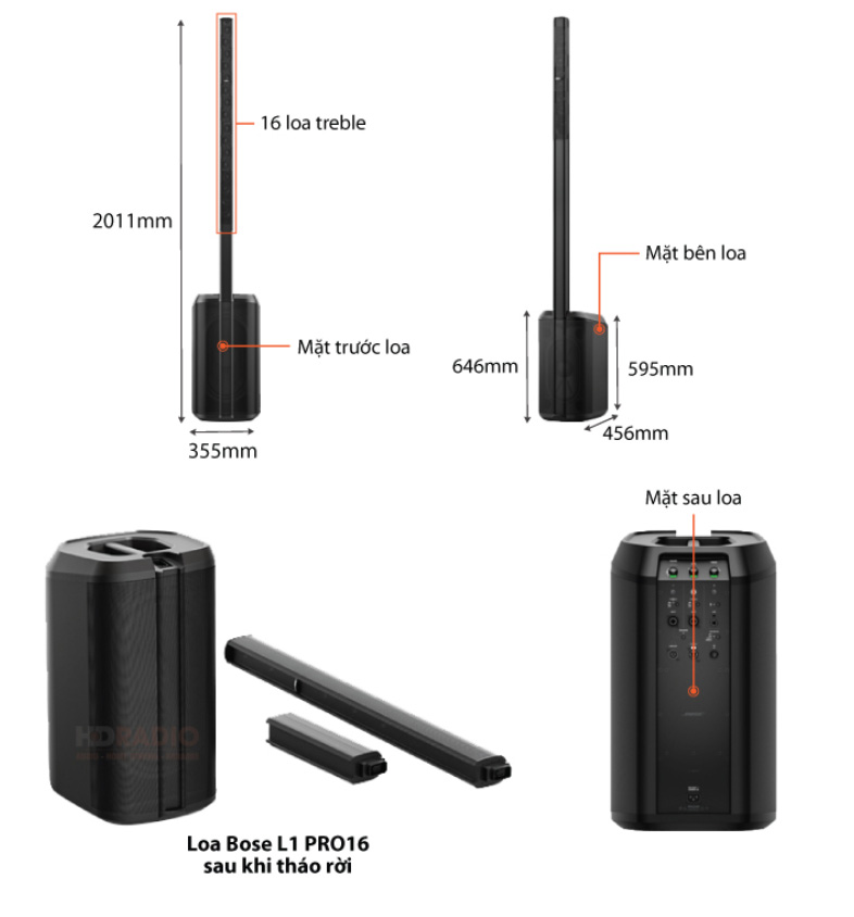 Loa colume array Bose L1 PRO16