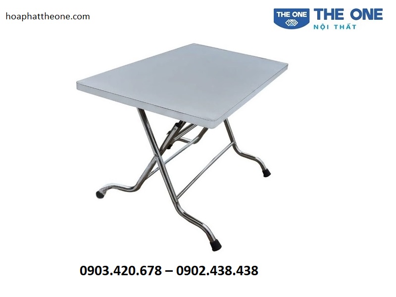 Mẫu bàn ăn dạng gấp hình chữ nhật