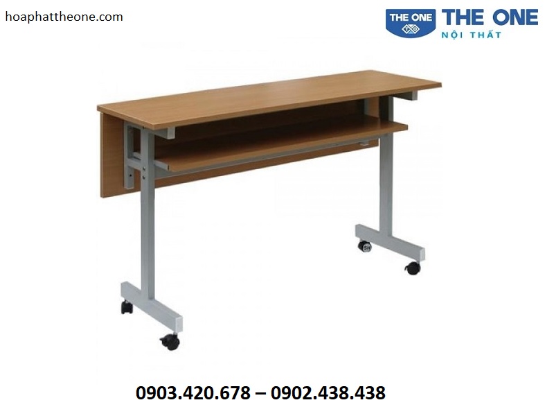 Bàn hội trường có yếm kết hợp chân sắt chữ T