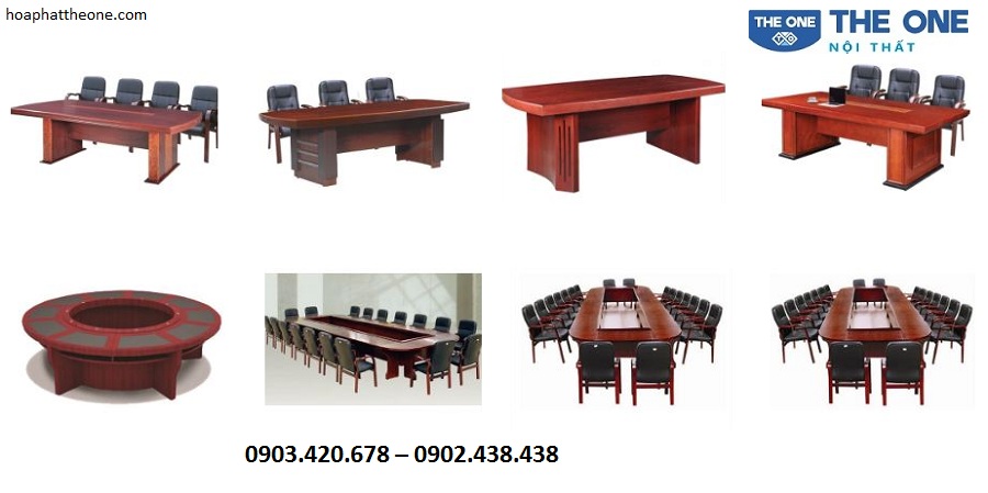 Bàn họp sơn PU được nhiều đơn vị lựa chọn