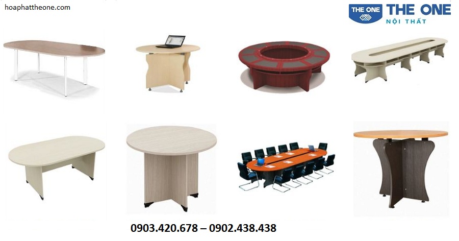 Mẫu bàn họp tròn - bàn họp oval