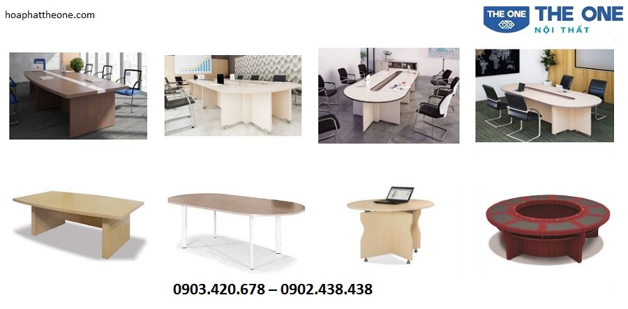 Bàn họp tròn, bàn họp Oval có tính ứng dụng rất cao trong các văn phòng công ty