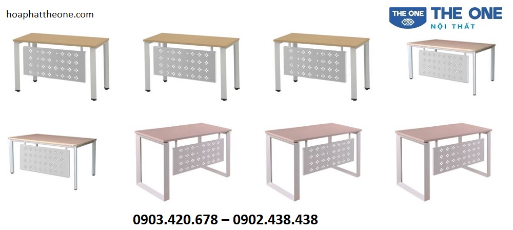 Bàn làm việc chân sắt được thiết kế hiện đại, bắt mắt với kiểu dáng đẹp, tinh tế