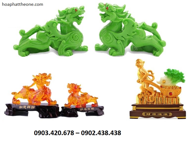 Sử dụng một số vật phẩm như tỳ hưu đặt bàn sẽ mang lại nhiều may mắn, tài lộc cho người mệnh Thủy