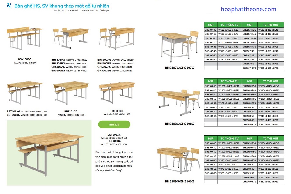 catalogue-ban-ghe-hoc-sinh-the-one-7