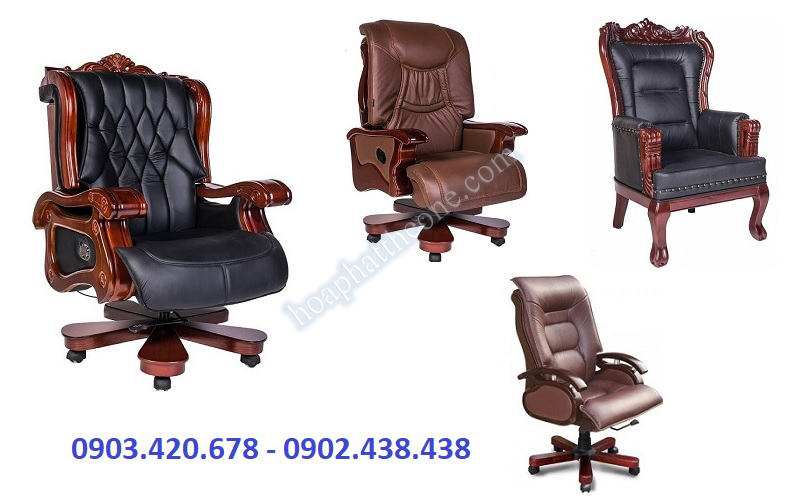 Các mẫu ghế giám đốc cao cấp đều sở hữu kiểu dáng sang trọng, đẳng cấp