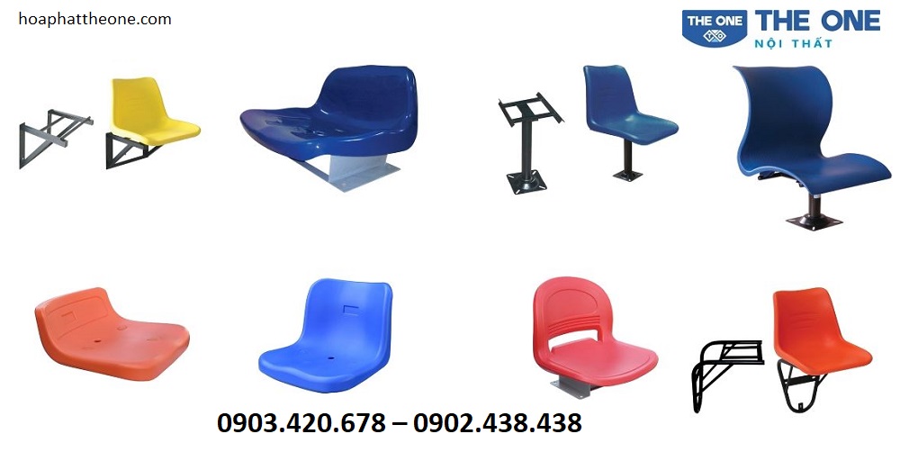 Ghế sân vận động The One được thiết kế đa dạng về kiểu dáng, chất liệu lẫn giá thành