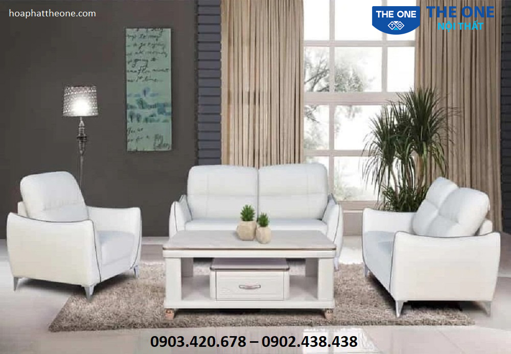 Cách bố trí ghế sofa phòng khách cùng với bàn sofa