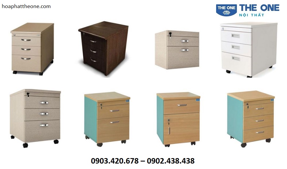 Có loại hộc tủ 3 ngăn, 2 ngăn khác nhau cho khách hàng lựa chọn