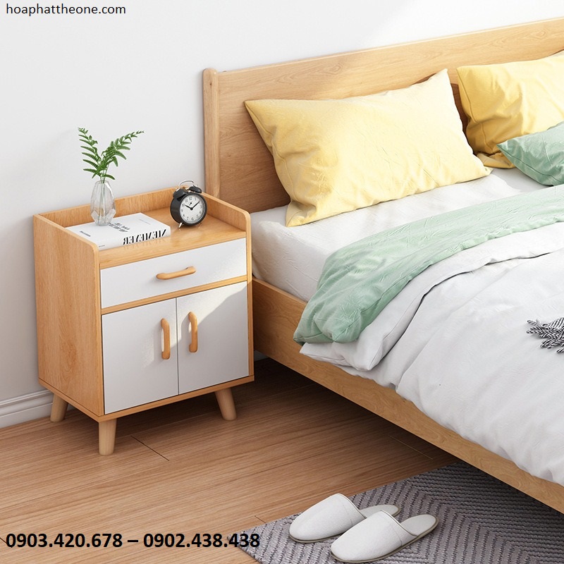 Có nhiều loại chất liệu gỗ khác nhau để người dùng lựa chọn tủ đầu giường