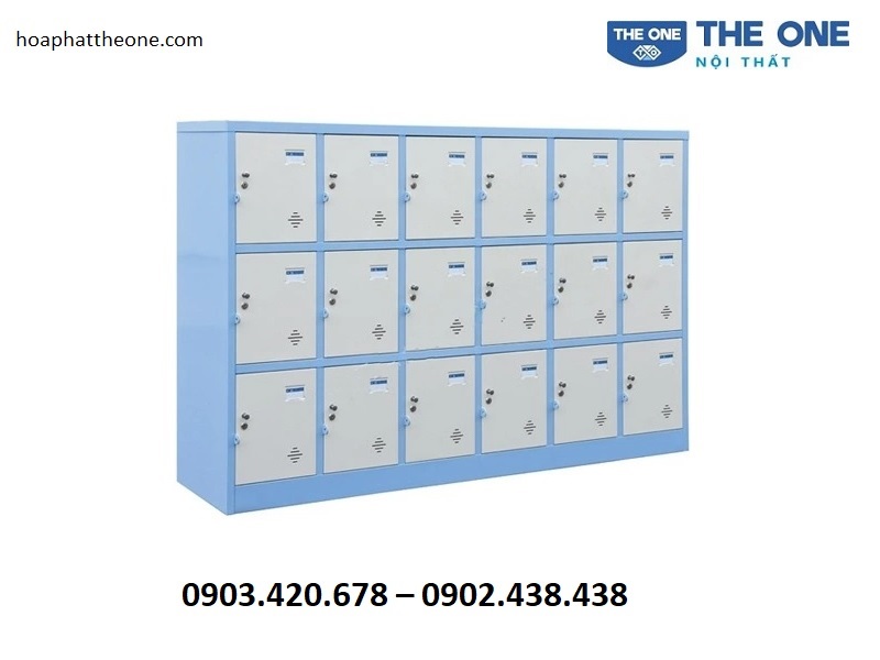 Tủ locker để đồ học sinh The One được thiết kế đẹp, tiện nghi, dễ sử dụng