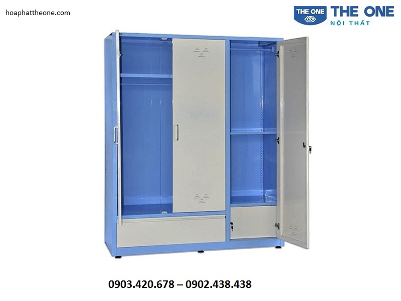 Tủ sắt đựng quần áo TU15B2C3