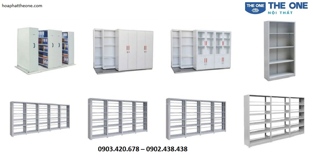 Giá sắt, kệ siêu thị và tủ hồ sơ di động là 2 dòng sản phẩm nổi bật của tủ sắt The One