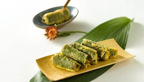 Bò cuộn lá tía tô lạ miệng