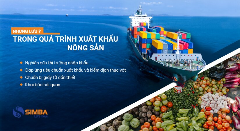 Những lưu ý trong quá trình xuất khẩu nông sản