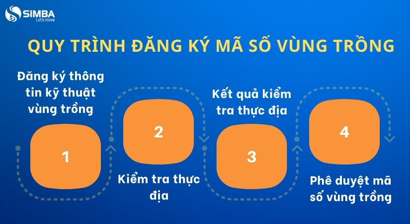 Chi tiết quy trình đăng ký mã số vùng trồng