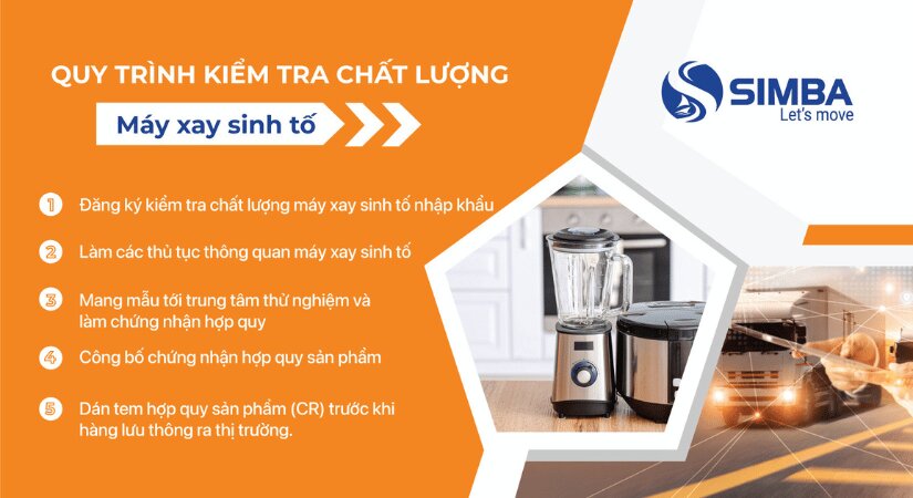 Quy trình kiểm tra chất lượng máy xay sinh tố